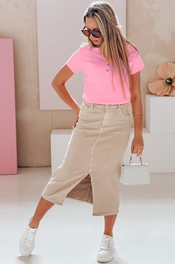 Bluzka damska one size prążkowana KISS LOOK różowa Dstreet RY2837