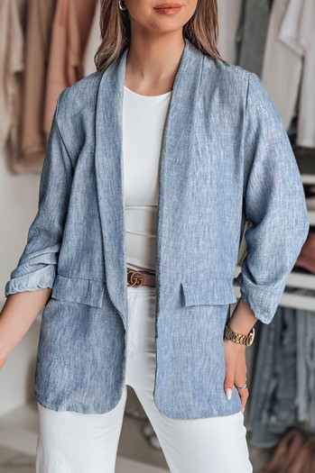 Marynarka damska oversize SOFT LOVE granatowa Dstreet PY0131