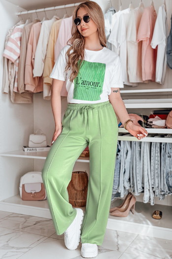 Spodnie damskie dresowe DRESSANIK zielone Dstreet UY2698