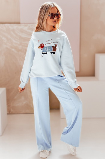 Spodnie damskie dresowe DRESSANIK niebieskie Dstreet UY2700