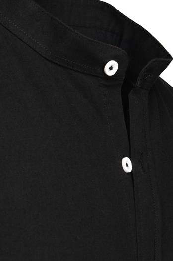 Koszula męska ze stójką z długim rękawem czarna Dstreet DX2637