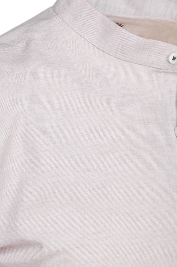 Koszula męska casualowa ze stójką jasnoróżowa Dstreet DX2647