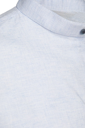 Koszula męska casualowa ze stójką błękitna Dstreet DX2648