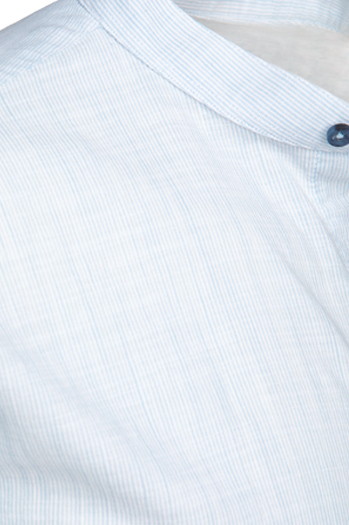 Koszula męska ze stójką z długim rękawem błękitna Dstreet DX2661