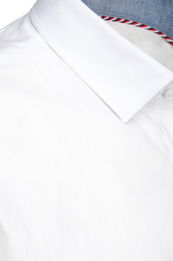 Koszula męska elegancka z długim rękawem biała Dstreet DX2669