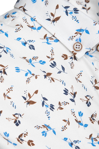 Koszula męska z krótkim rękawem biała Dstreet KX1040