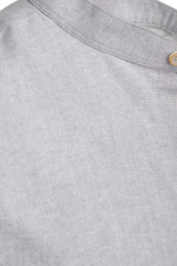 Koszula męska z krótkim rękawem szara Dstreet KX1049