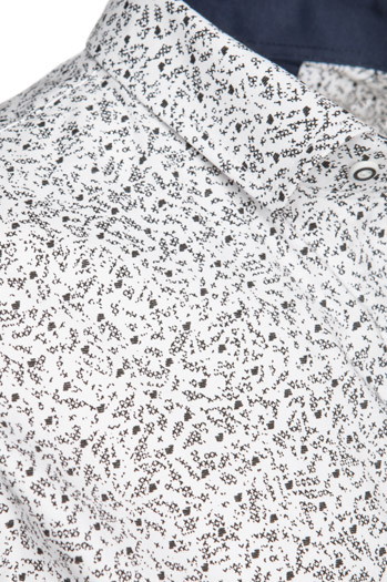 Koszula męska z krótkim rękawem biała Dstreet KX1059