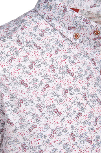 Koszula męska z krótkim rękawem biała Dstreet KX1060