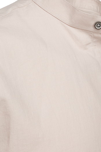 Koszula męska z krótkim rękawem beżowa Dstreet KX1061