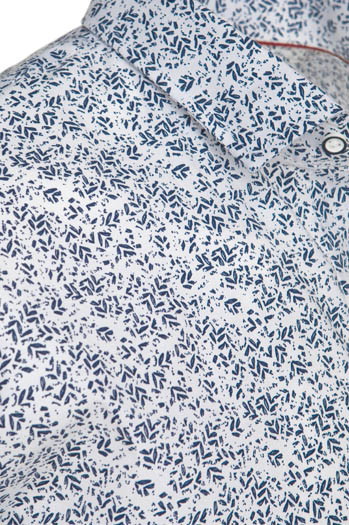 Koszula męska z krótkim rękawem biała Dstreet KX1072