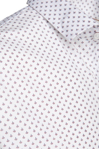 Koszula męska z krótkim rękawem biała Dstreet KX1077