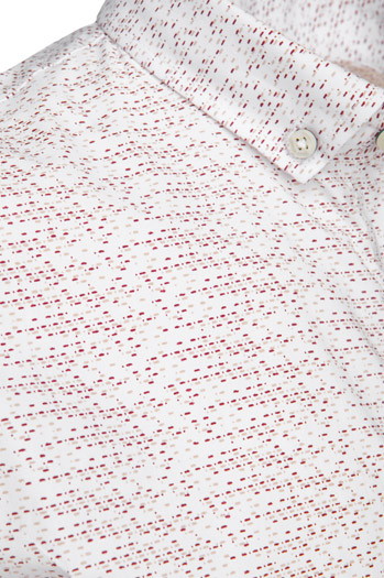 Koszula męska z krótkim rękawem biała Dstreet KX1078