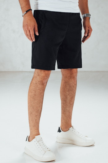 Spodenki męskie dresowe czarne Dstreet SX2512