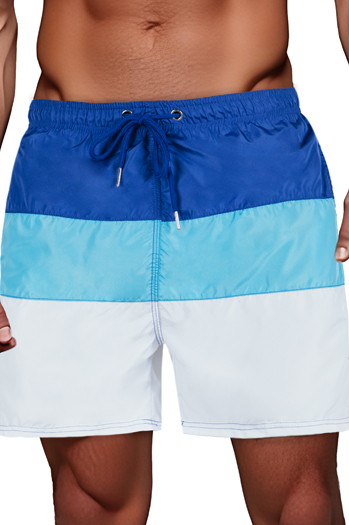 Spodenki męskie kąpielowe niebiesko-białe Dstreet SX2517