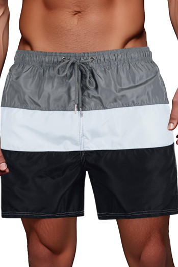 Spodenki męskie kąpielowe szaro-białe Dstreet SX2519