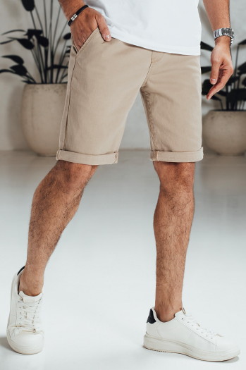 Spodenki męskie jeansowe beżowe Dstreet SX2549