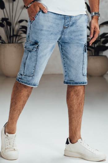 Spodenki męskie jeansowe niebieskie Dstreet SX2553