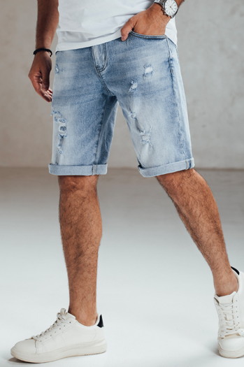 Spodenki męskie jeansowe niebieskie Dstreet SX2561