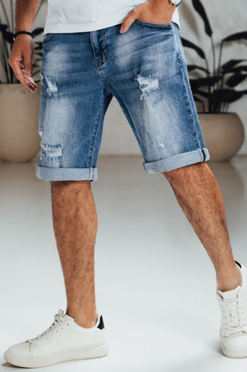 Spodenki męskie jeansowe niebieskie Dstreet SX2562