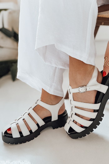 Sandały damskie SUMMERWILD białe Dstreet ZY0953