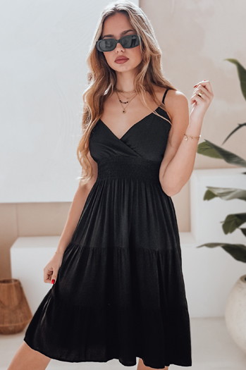 Sukienka midi MISSBREEZE czarna Dstreet EY2626