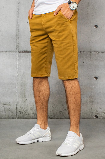 Spodenki męskie jeansowe kamelowe Dstreet SX2571