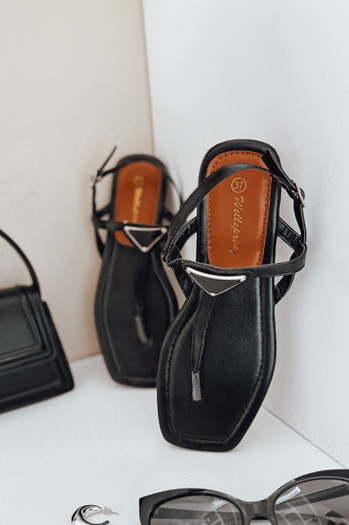 Sandały japonki damskie BLACKWISH czarne Dstreet ZY0997