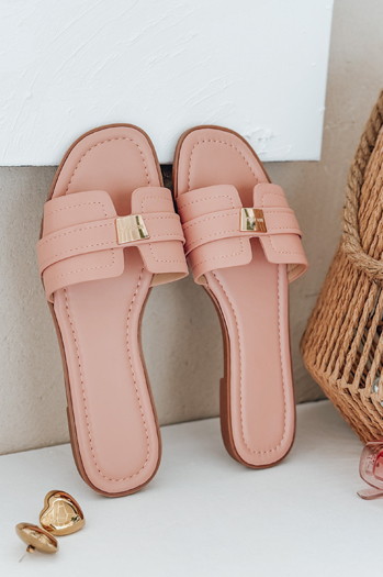 Klapki damskie TARISSE różowe Dstreet ZY0999