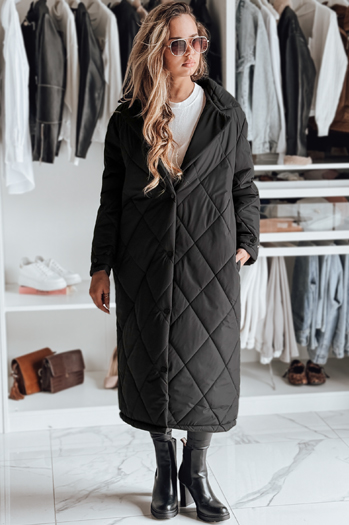 Kurtka zimowa damska WARMISSA pikowana czarna Dstreet TY4916