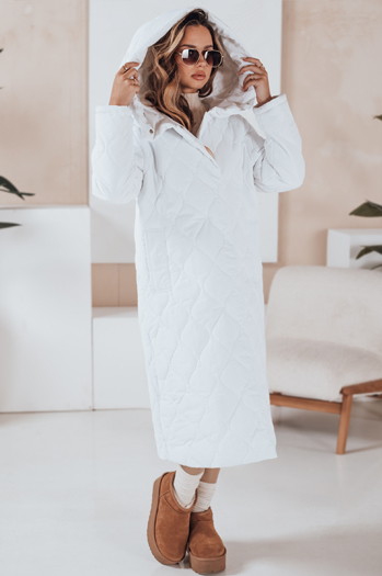 Kurtka zimowa damska LIKEMIRA pikowana biała Dstreet TY4928