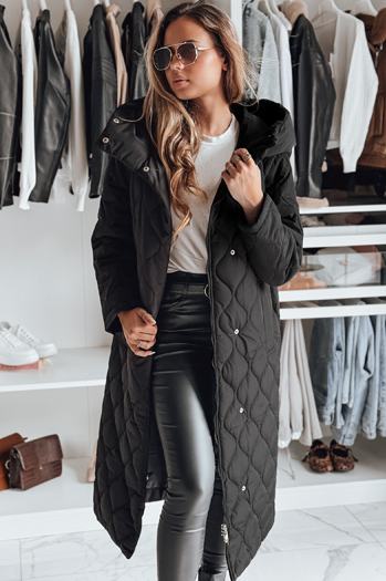 Kurtka zimowa damska LIKEMIRA pikowana czarna Dstreet TY4929