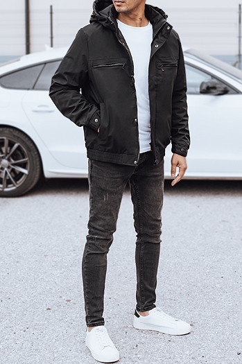 Kurtka męska przejściowa czarna Dstreet TX5031