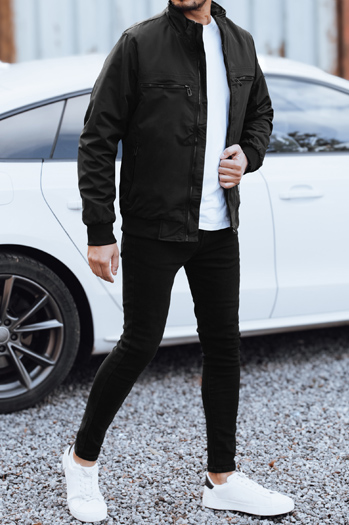 Kurtka męska przejściowa czarna Dstreet TX5033