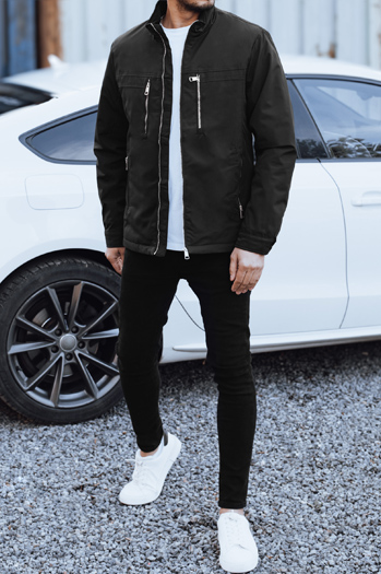 Kurtka męska przejściowa czarna Dstreet TX5035