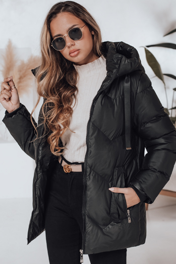 Kurtka zimowa damska SALVONA czarna pikowana Dstreet TY4997