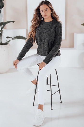 Damski sweter BRAVINA ciemnoszary Dstreet MY2526