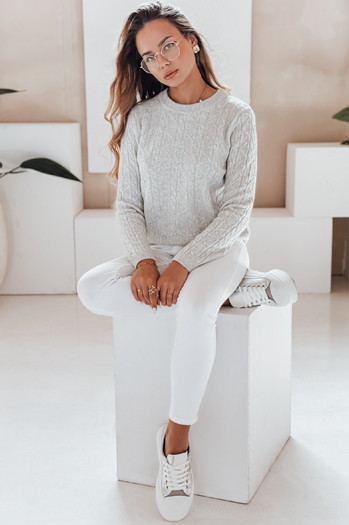 Damski sweter BRAVINA szary Dstreet MY2528