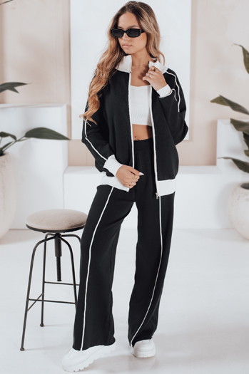 Damski komplet sportowy MISSVIBES czarny Dstreet AY1155