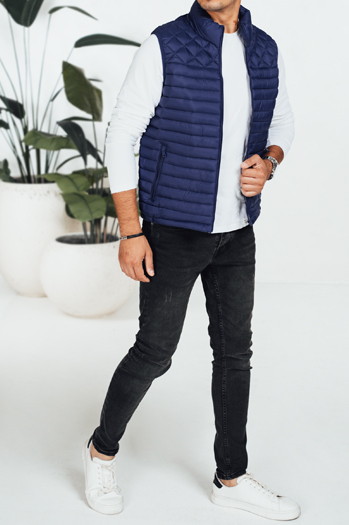 Kamizelka męska pikowana granatowa Dstreet TX5077