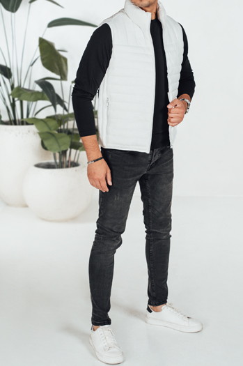 Kamizelka męska pikowana biała Dstreet TX5083