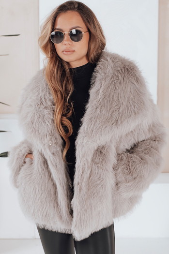 Futerko damskie  krótkie szare ZARAFIA Dstreet TY5116