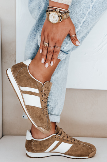 Sneakersy damskie beżowe Dstreet ZY1048