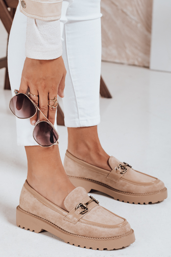 Buty damskie beżowe Dstreet ZY1064