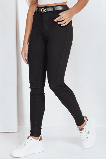Jeansy damskie skinny czarne Dstreet UY2754