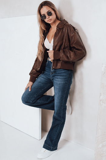 Jeansy damskie wide leg niebieskie Dstreet UY2776