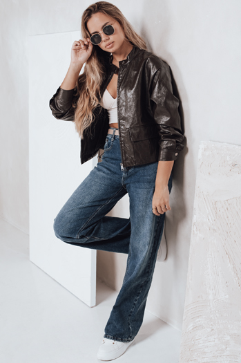 Jeansy damskie wide leg niebieskie Dstreet UY2777