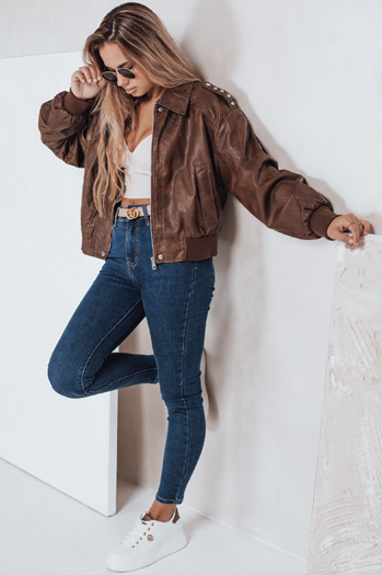 Jeansy damskie skinny niebieskie Dstreet UY2778