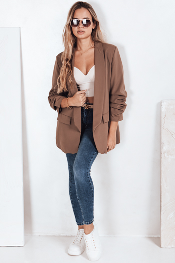 Spodnie jeansowe damskie skinny niebieskie Dstreet UY2791