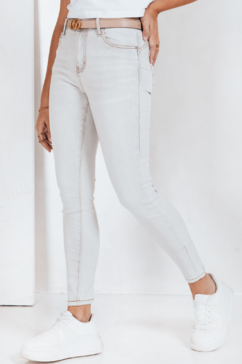 Spodnie jeansowe damskie skinny szare Dstreet UY2806